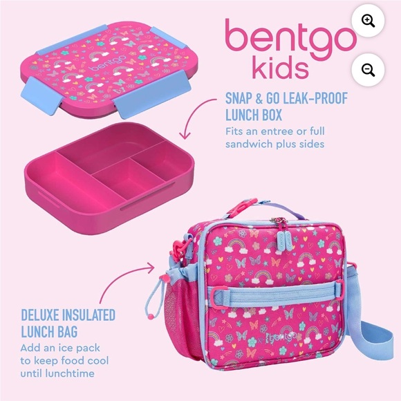 NIB Kids Bentgo Lunch Bag Set - Picture 4 of 6